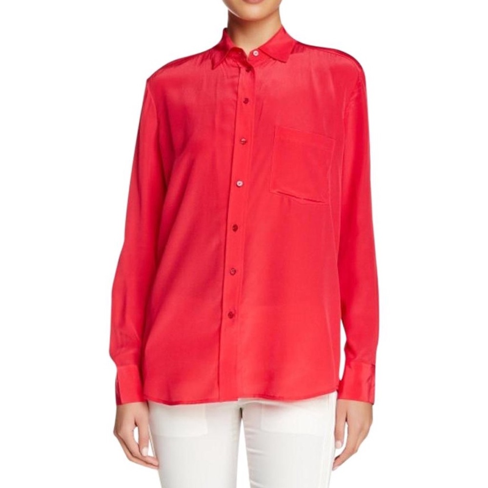 Vince Mixed Media Button Down Size XS